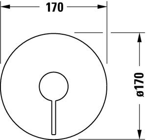 Duravit D-Neo baterie de duș ascuns crom DE4210010010