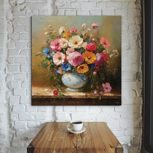 DUBLEZ | Tablou vintage pentru bucătărie - Buchet de flori