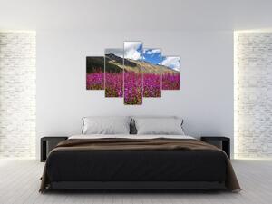Tablou sceneriei cu lunca montană (150x105 cm)