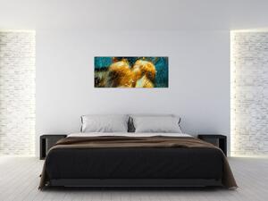 Tablou - Îngerii sărutăndu-se (120x50 cm)