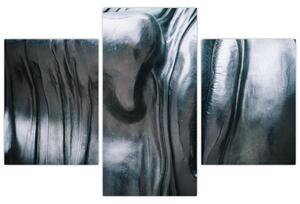 Tablou - Fața din oțel (90x60 cm)