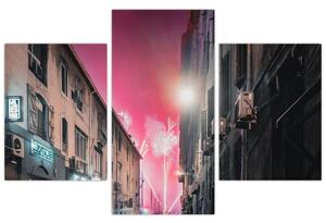 Tablou - Artificii din Marseille (90x60 cm)