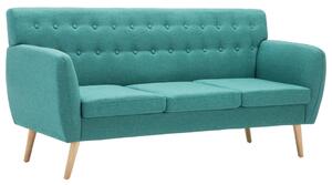 Canapea 3 locuri, tapițerie textilă, 172x70x82 cm, verde