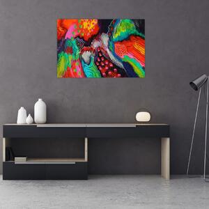 Tablou abstract - culori (90x60 cm)