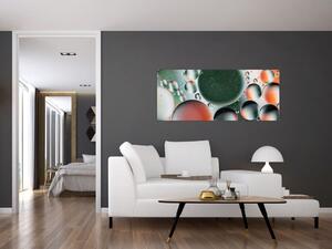 Tablou abstract - buline (120x50 cm)