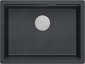 Quadron Logan chiuveta graniteq 56x45 cm negru HQJ6045U8_BS_U