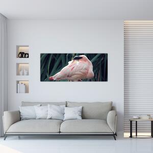 Tablou - Pasărea Flamengo (120x50 cm)