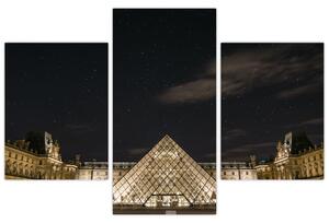 Tablou - Louvre nocturn (90x60 cm)