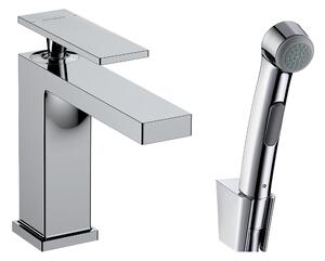 Hansgrohe Tecturis E baterie lavoar cu duș bideu stativ crom 73210000