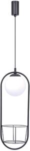 Zuma Line Plant lampă suspendată 1x40 W negru 5003