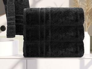 Prosop CONFORT Maxi 100x180 cm neagra, 100% bumbac