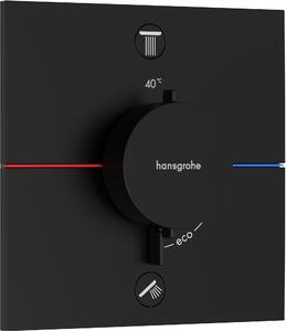 Hansgrohe ShowerSelect Comfort E baterie cadă-duș ascuns cu termostat negru 15572670