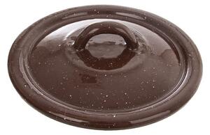 Capac emailat Orion Brown, 14 cm, diam. 14 cm