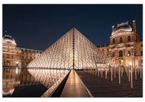 Tablou - Louvre noaptea (90x60 cm)