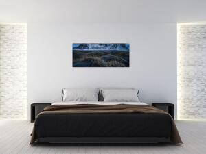 Tablou cu priveliște spre vărfurile Islanda (120x50 cm)
