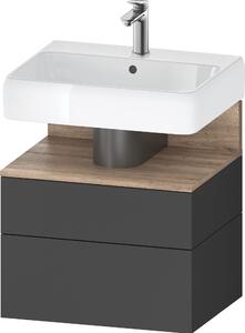 Duravit Qatego dulap 59x47x59 cm dulap atârnat sub chiuvetă grafit-stejar QA4393055490010