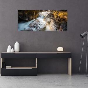 Tablou - Râul din pădure (120x50 cm)