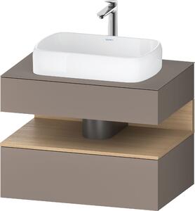 Duravit Qatego dulap 80x55x60 cm dulap atârnat sub chiuvetă stejar QA4730030430010