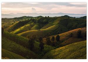 Tablou - Priveliște spre dealurile din Thailanda (90x60 cm)