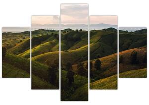 Tablou - Priveliște spre dealurile din Thailanda (150x105 cm)