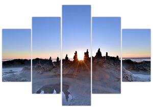 Tablou cu scenerie de nisip (150x105 cm)