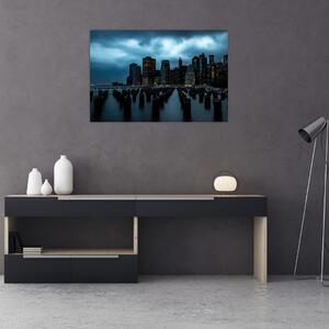 Tablou - Privire spre Zgârâie nori din New York (90x60 cm)