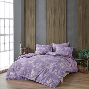 Lenjerie de pat dublu, Story Home, bumbac ranforce 144TC, pentru 2 persoane, Sofia Purple