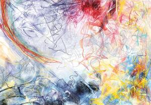 Fototapet - Schița abstracției colorate (152,5x104 cm)