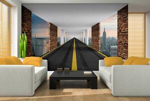 Fototapet - Autostrada 3D New York (254x184 cm)