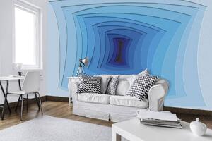 Fototapet - Tunelul albastru (152,5x104 cm)