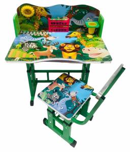 Birou cu scaunel pentru copii, 69x45x62 cm, Zoo, Verde - MSP-24