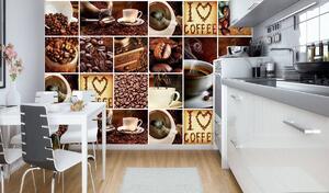 Fototapet - I Love Coffee - colaj (152,5x104 cm)