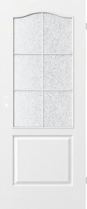 Foaie de ușă Porta Doors Bristol albă cu grilă mică 203x64,4x4 cm dreapta