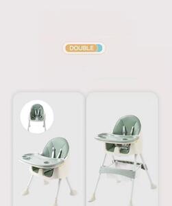 Scaun de masa pentru bebelusi, reglabil pe intaltime, Crem- SMB-02