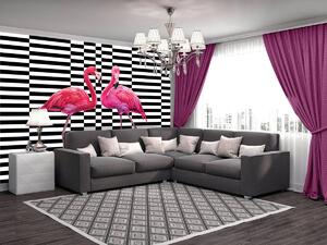 Fototapet - Flamingo 3D (152,5x104 cm)