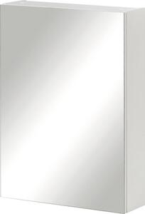 Dulap baie cu oglindă, 1 ușă, PAL, 50x70 cm alb lucios