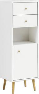 Dulap baie așezat Jonte 400, 1 ușă 2 sertare, PAL, 40,5x118,9 cm, alb