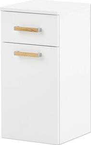 Dulap baie bază suspendat Duo 330, 1 ușă 1 sertar, PAL, 32,7x67 cm, alb