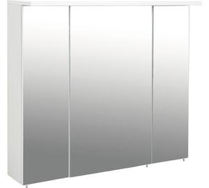 Dulap baie cu oglindă Profil, 3 uși, PAL, 80,5x72,3 cm, alb