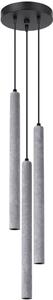 Sollux Lighting Pastelo lampă suspendată 3x8 W negru-gri/frasin SL.1273