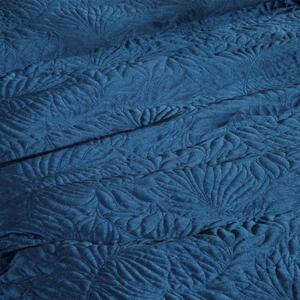 Cuvertură de pat originală albastru închis cu imprimeu 220 x 240 cm