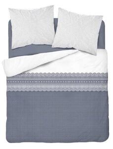 Lenjerie de pat modernă albă din bumbac 3 părți: 1ks 200x220 + 2ks 70 cmx80
