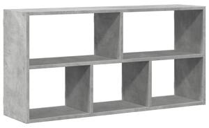 Raft de perete, gri beton, 100x25x50 cm, lemn prelucrat