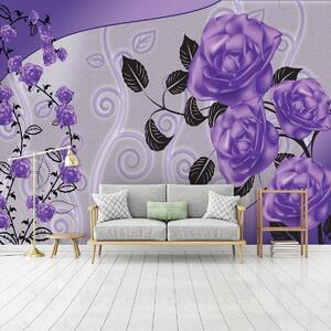 Fototapet - Trandafir violet (152,5x104 cm)