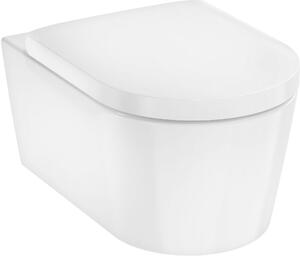 Hansgrohe EluPura S vas wc cu capac soft-close agăţat fără margine alb lucios 60292450