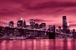 Fototapet - New York Brooklyn Bridge City (254x184 cm)