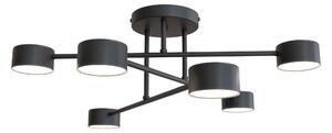 Emibig Halo lampă de tavan 6x10 W negru 1355/6