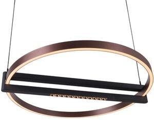 MaxLight Singapur lampă suspendată 1x48 W negru-cafea P0552