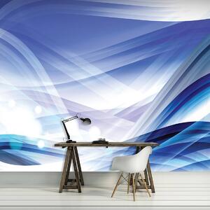 Fototapet - Valuri abstracte albastre (152,5x104 cm)