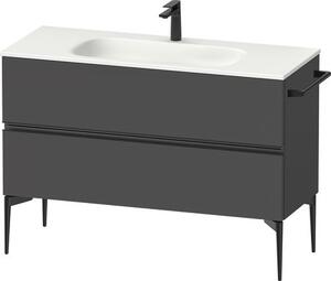 Duravit Sivida dulap 121x47.7x59.2 cm sub chiuveta pe perete negru-grafit SV46530BD490000